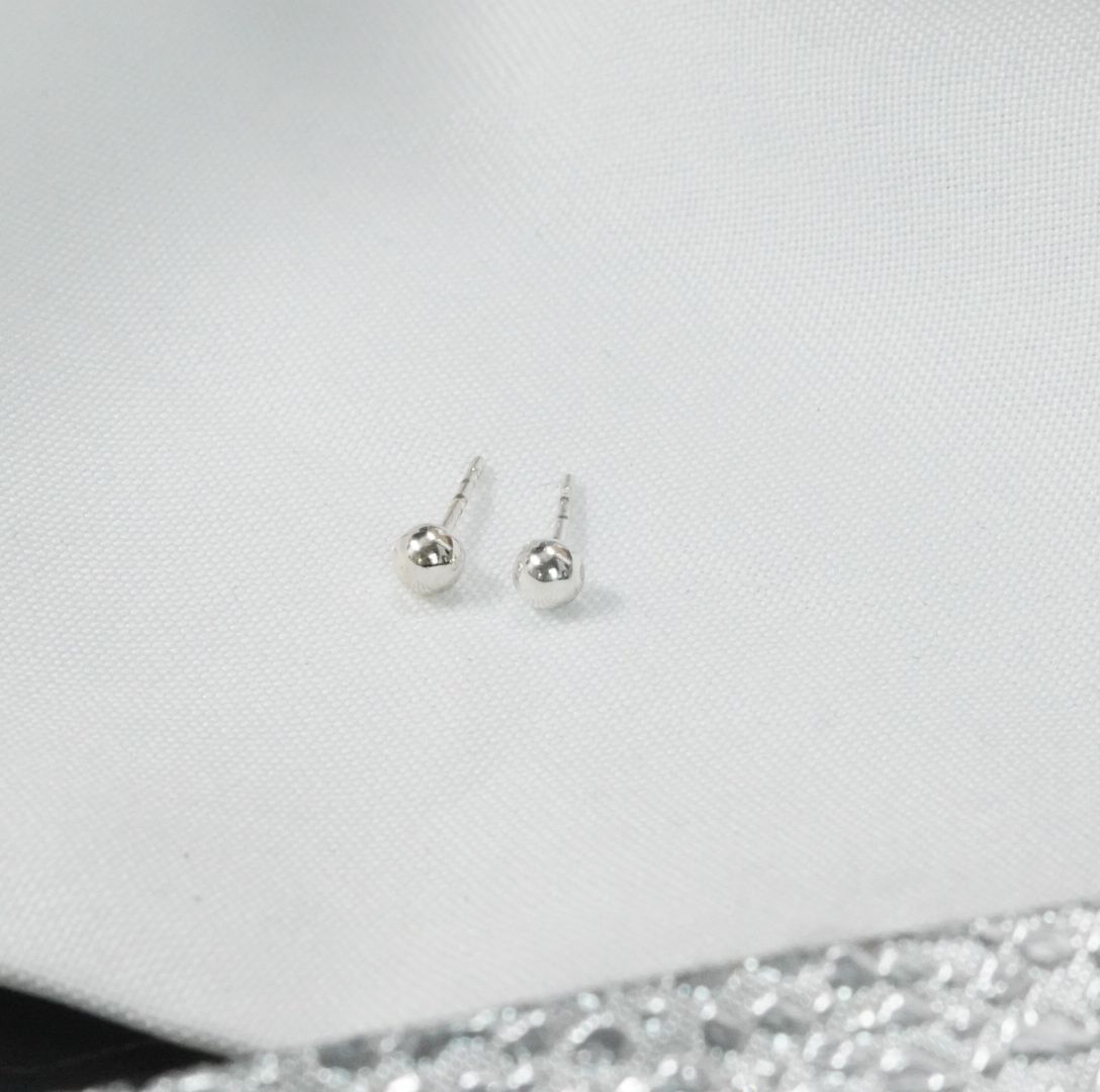 Miniatura 4 de TOPO PLATEADO SENCILLO ACERO 4MM